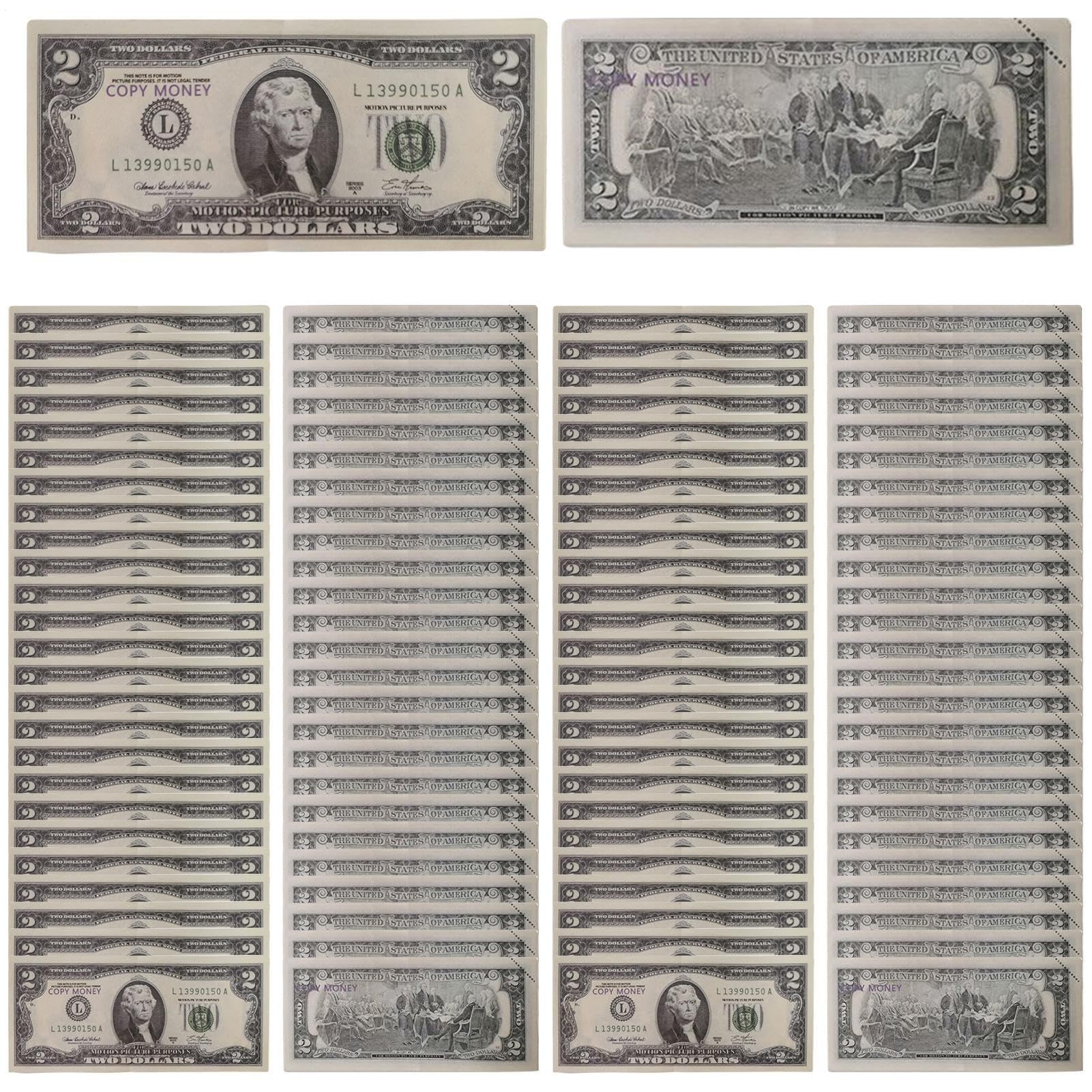 Faux billet Prop | Prop Film Dollars Faux - Argent Faux Jouets, Jeux de Rôle pour Toute La Famille