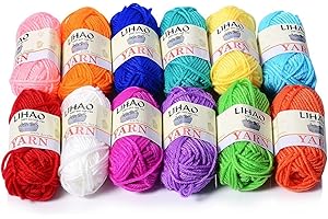 LIHAO Mini Yarn Skeins for Exquisite Crochet and Knitting Crafts
