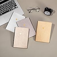 Vista 53 de CAGIE Lined Journal Notebook for Women and Girls 256 Pages Cute Diary with Heart-Shaped Leather Journals for Writing A5 Soft Cover Notebooks for