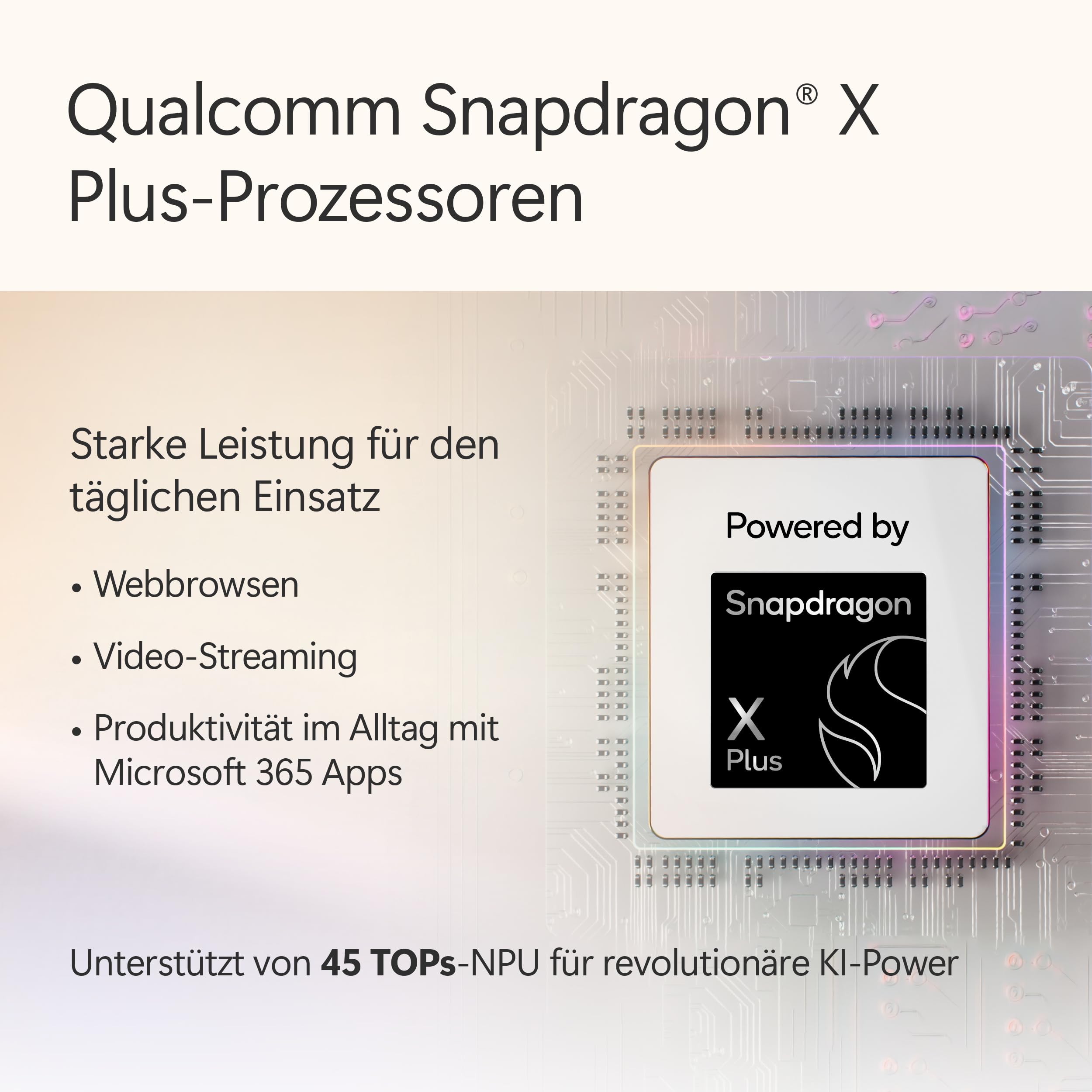 Microsoft Surface Pro | Copilot+ PC | 12” LCD Touchscreen | Snapdragon® X Plus | 16GB RAM | 256GB Speicher | Neuestes Modell | Platin - 3