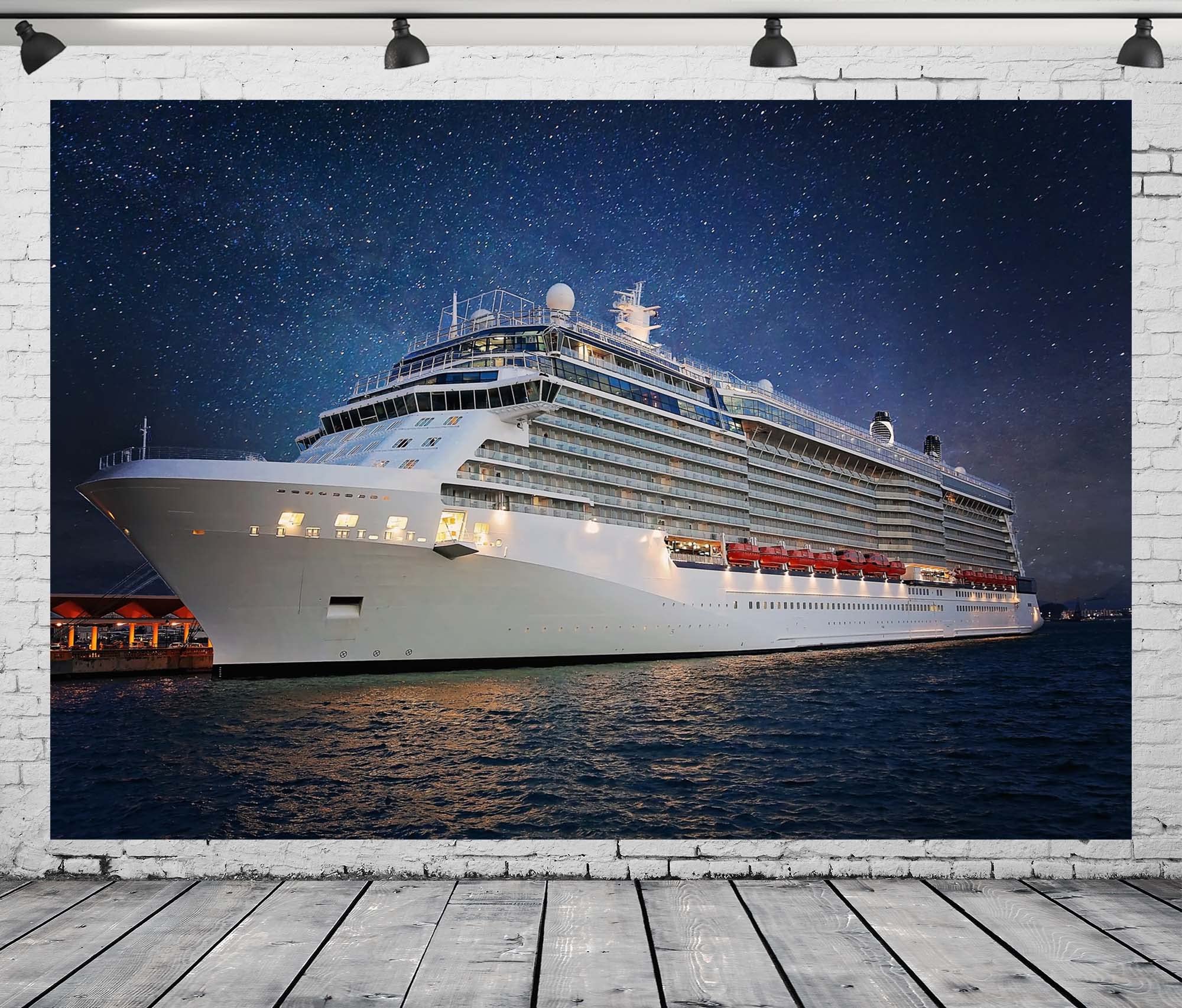 Cruise Theme Backdrop 7x5ft - Nautical Photo Background For Parties & Photography