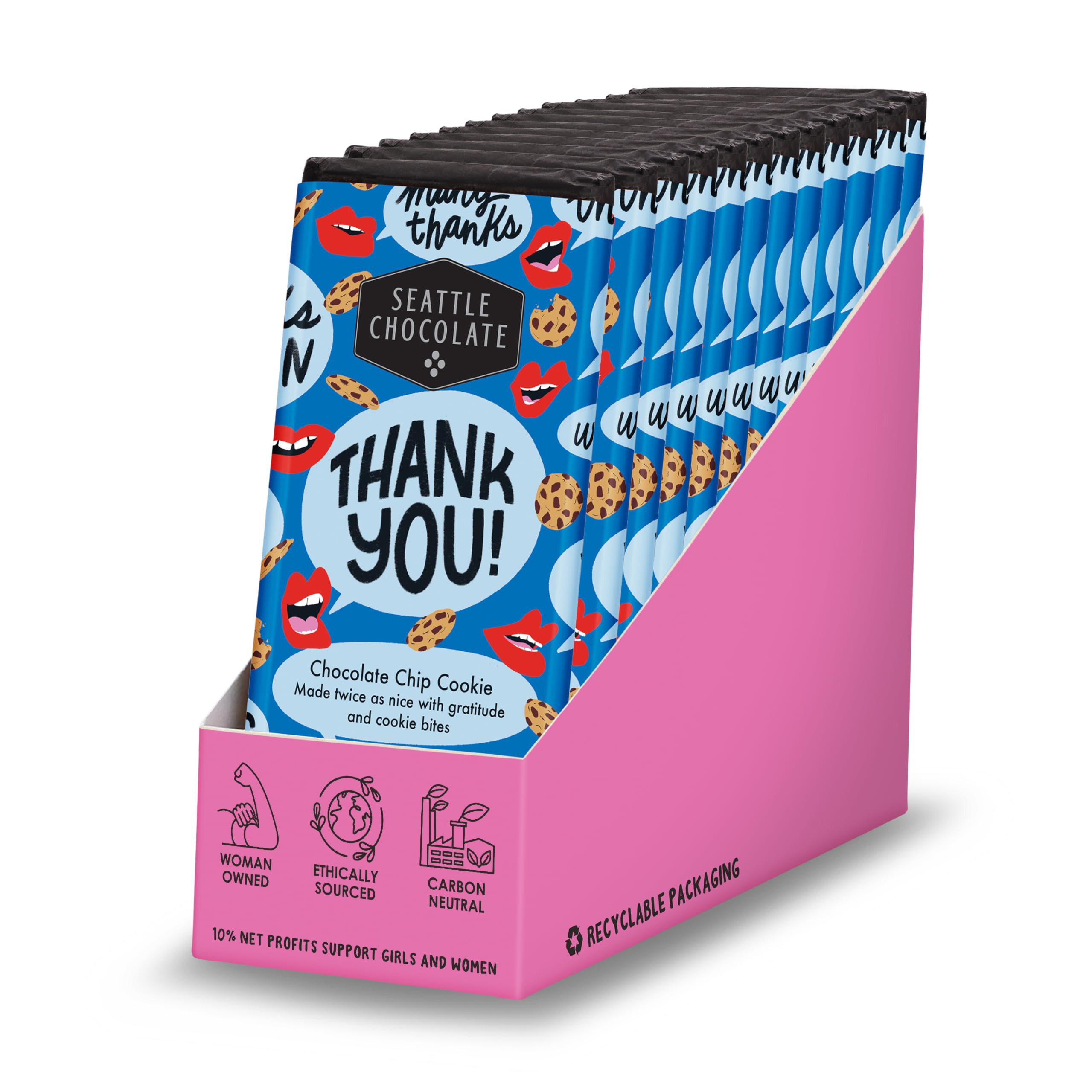 Seattle ChocolateThank You! Truffle Bar (12 Count)