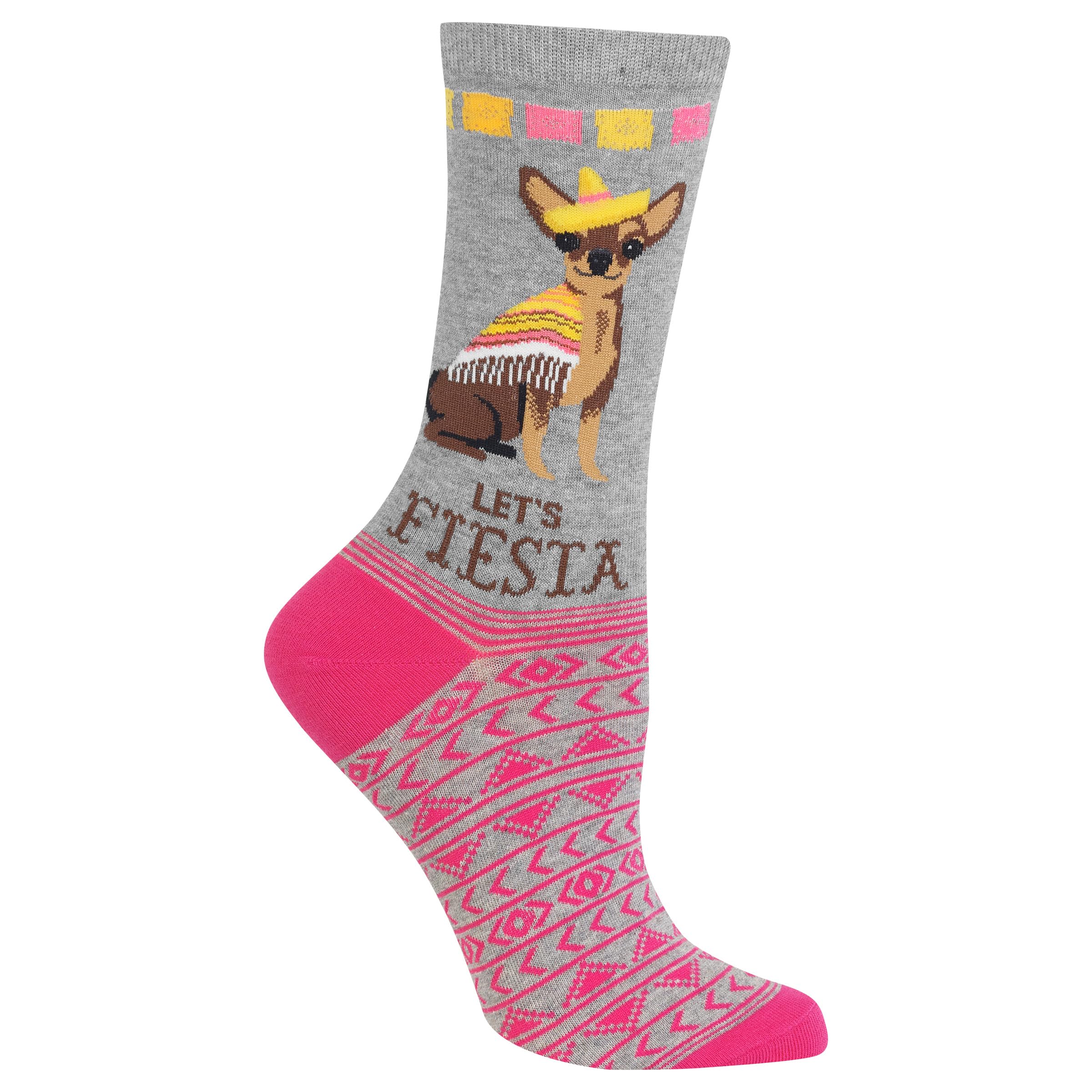 Hot Sox Women's Fun Dog Lovers Crew Socks - 1 Pair Pack - Cool &amp; Cute Wordplay Novelty Fashion Gifts