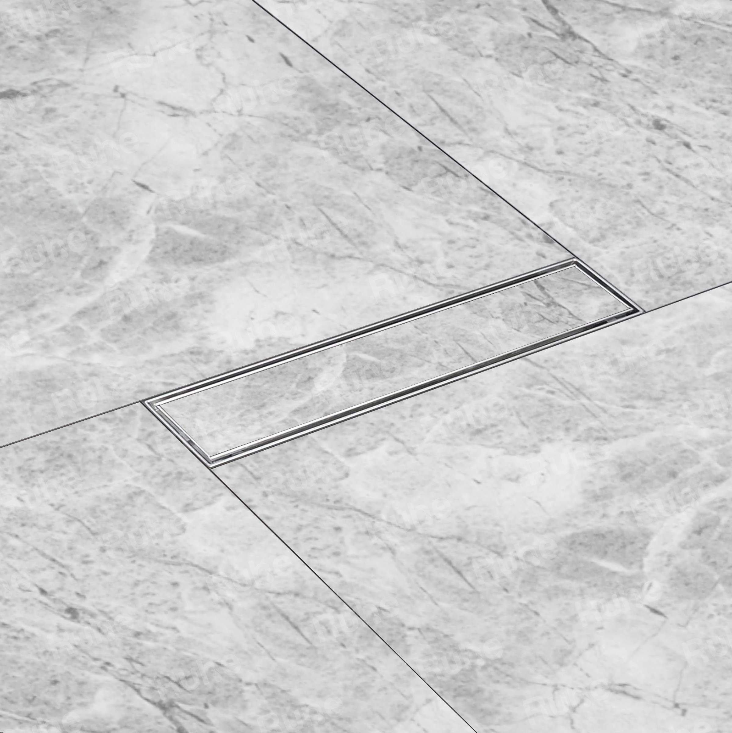Ruhe® Marble Insert Shower Drain Channel | 40 x 3 Inches Waste Water Floor Drain for 21mm Marble | 304 Stainless Steel Invisible Shower Drain Channel | Drain Channel with Cockroach Trap and Side Hole (B08L3HRYCQ) Amazon Price History, Amazon Price Tracker