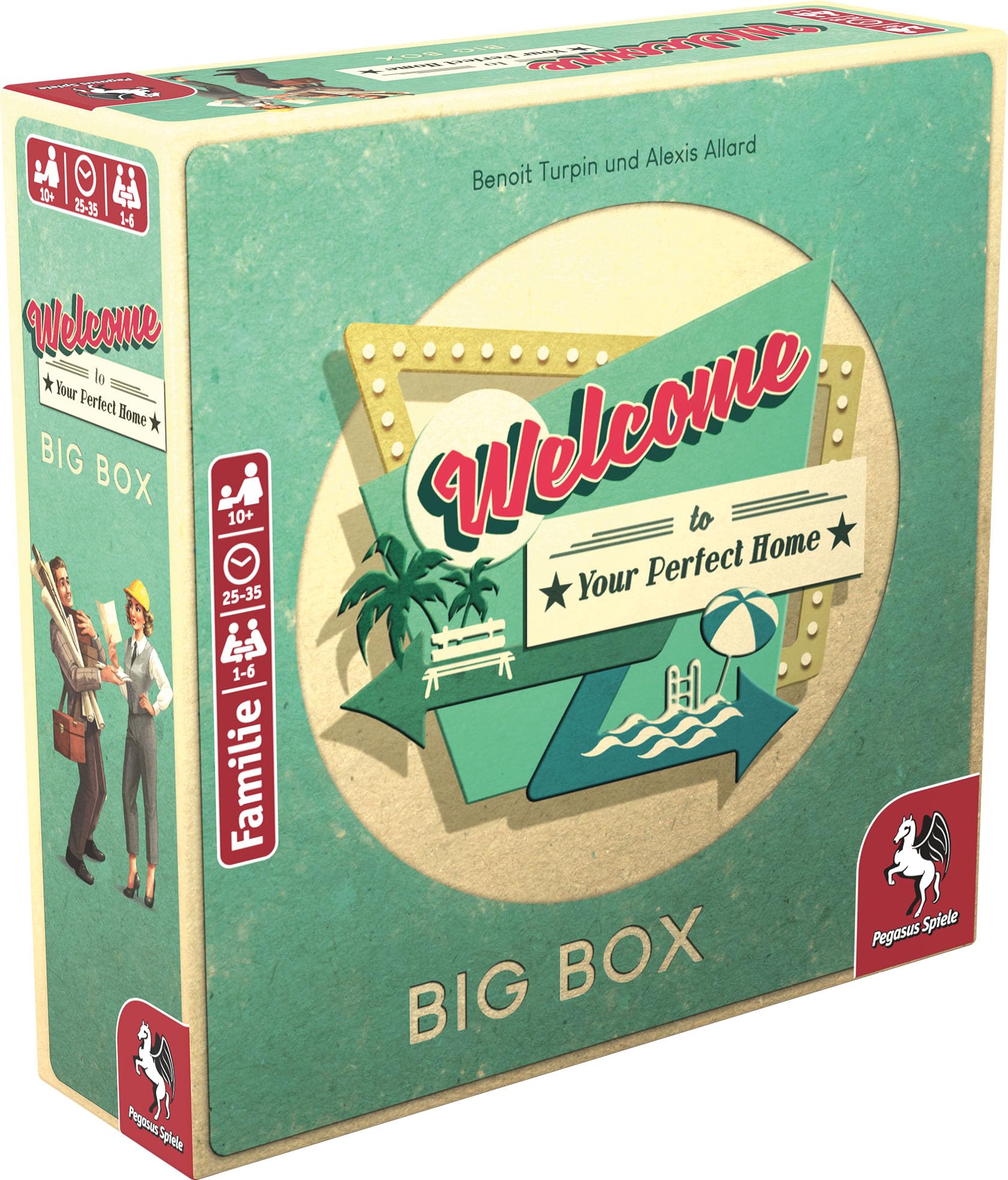 Pegasus Spiele Welcome to Your Perfect Home Big Box, Green