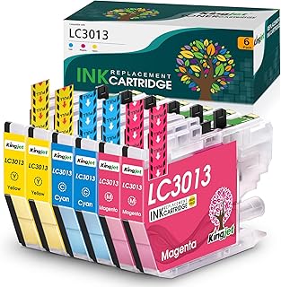 Kingjet 3013 Color Ink Replacements for Brother LC3013 Ink Cartridges Compatible with MFC-J491DW MFC-J497DW MFC-J690DW MF...