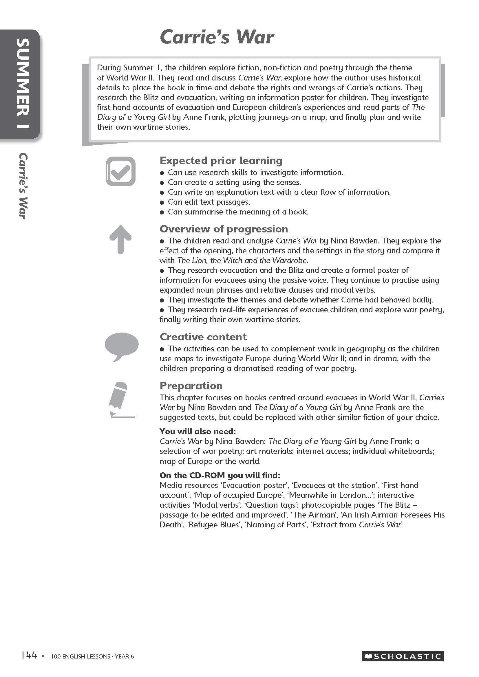 100 English Lessons for the National Curriculum for teaching ages 10-11 (Year 6). Includes short term planning and lessons for the whole year. (100 Lessons) (100 Lessons - New Curriculum)