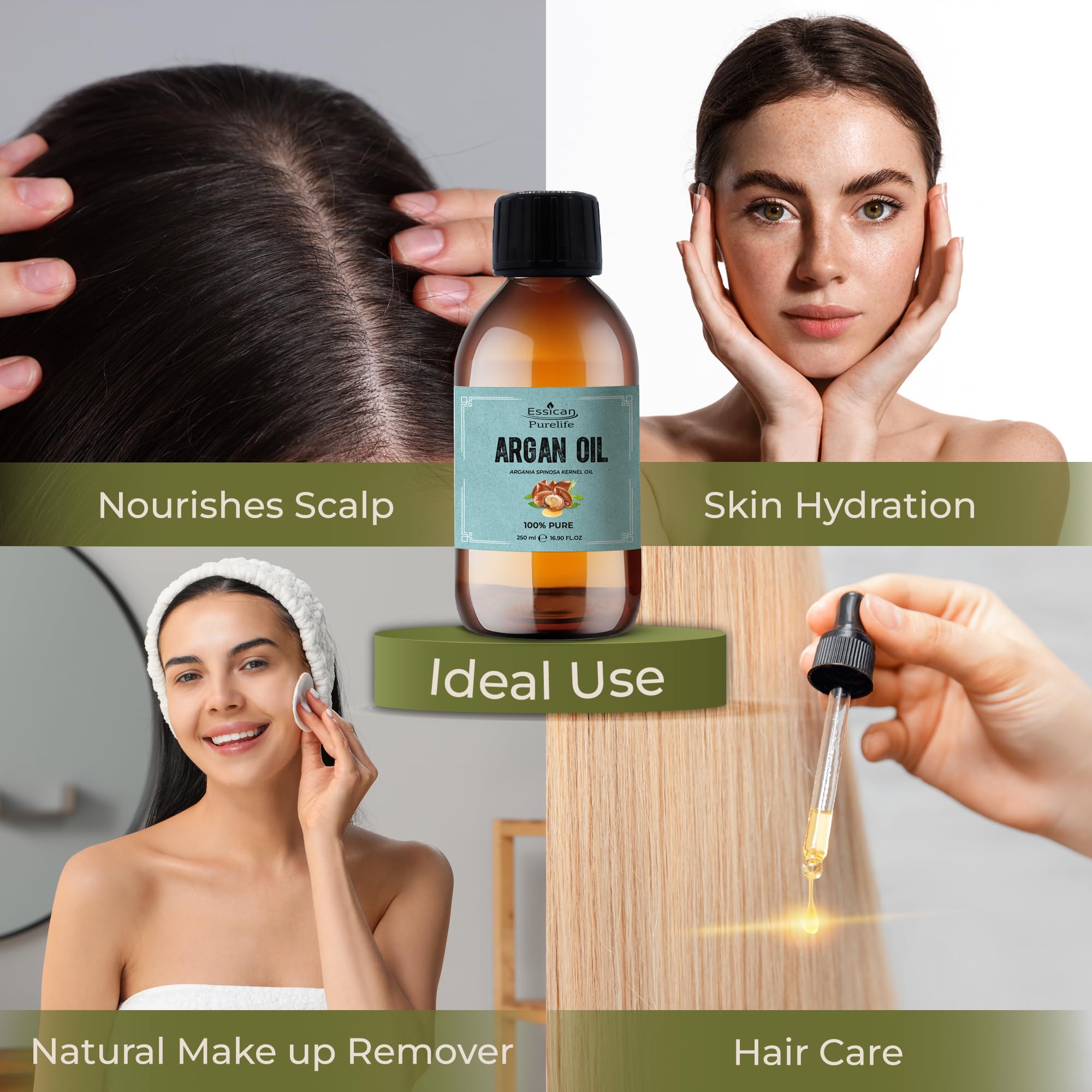 Essican Purelife Pure Argan Oil for Hair & Skin 250ml - Image 4