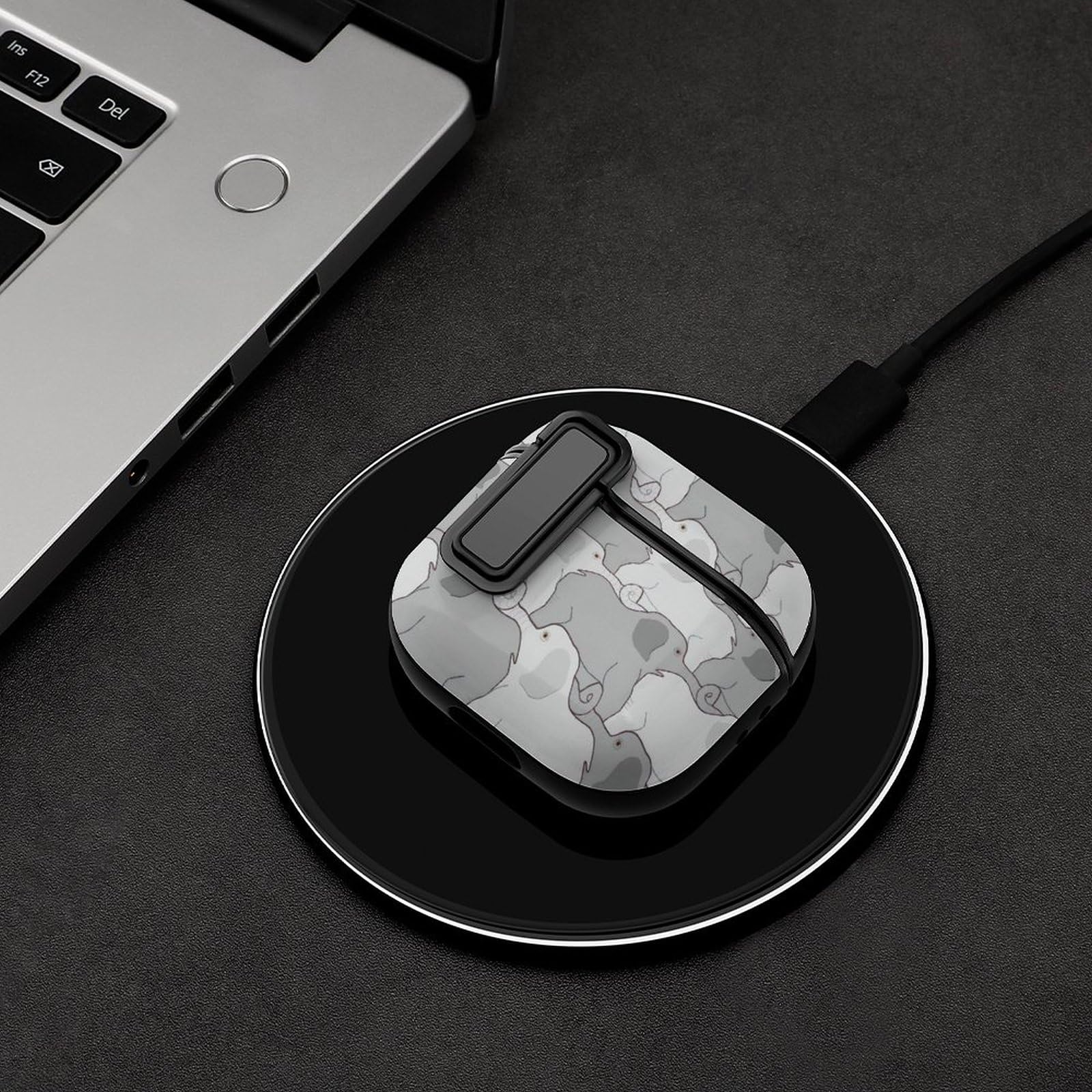 Amazon | AirPods4ケース 象柄 AirPods第4世代 カバー 2024 (USB-C