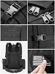 NOOLA 60L Sac à dos tactique militaire pour hommes Armée 3 Sac à dos pour la journée avec sac à dos amovible avec porte-bouteille