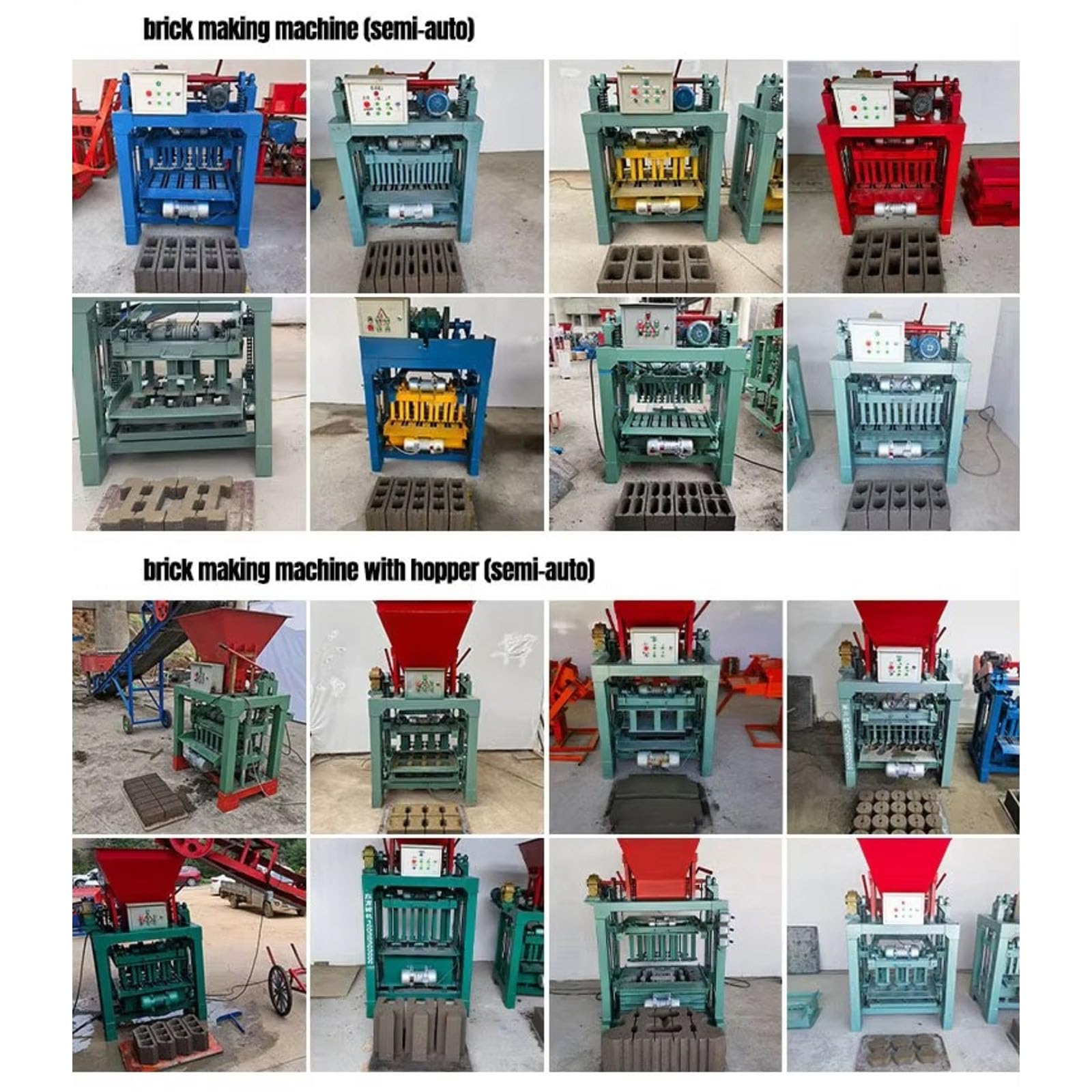 Unidad de máquina para fabricar bloques de hormigón, dispositivo estable de producción de ladrillos para varios tipos de bloques de hormigón, práctica herramienta de producción para materiales de