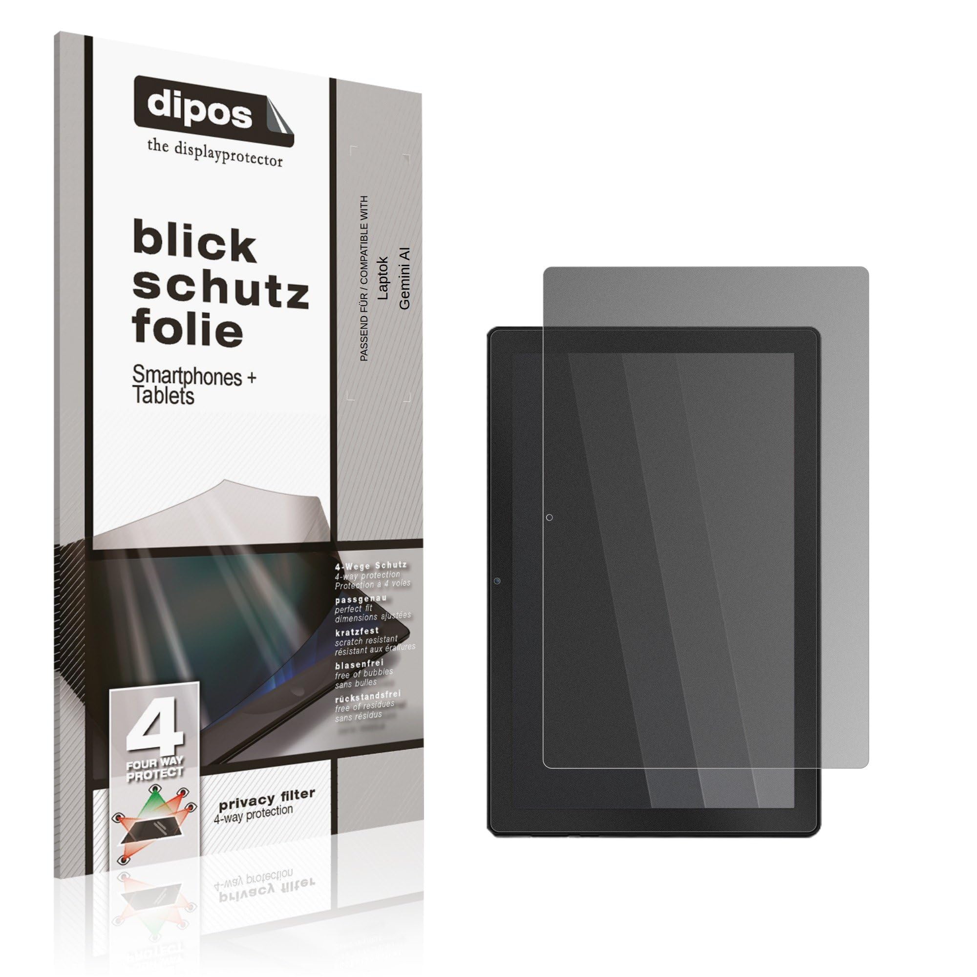 dipos Protector de Pantalla Antiespía para Laptok Gemini AI