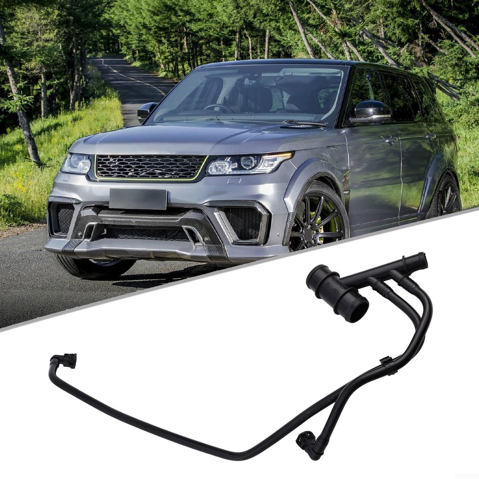 Tubo del liquido di raffreddamento del tubo dell'acqua per Range Rover Sport 2010-2013 Montaggio OEM LR019007 Tubo di raffreddamento in plastica di gomma di ricambio
