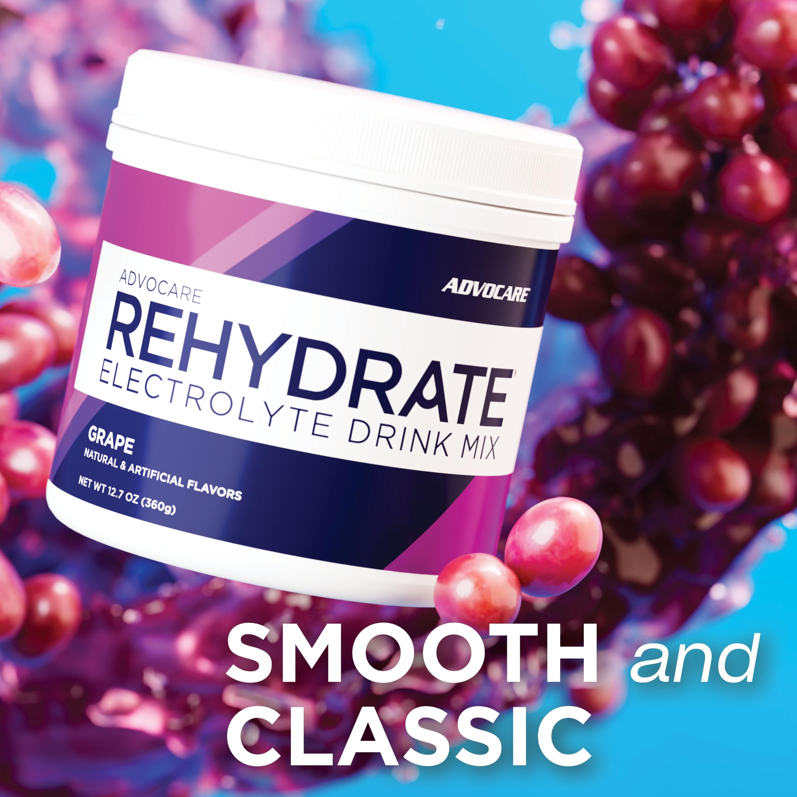 AdvoCare Rehydrate Electrolyte Drink Mix, Grape, 12.7 oz — Amazon image 6