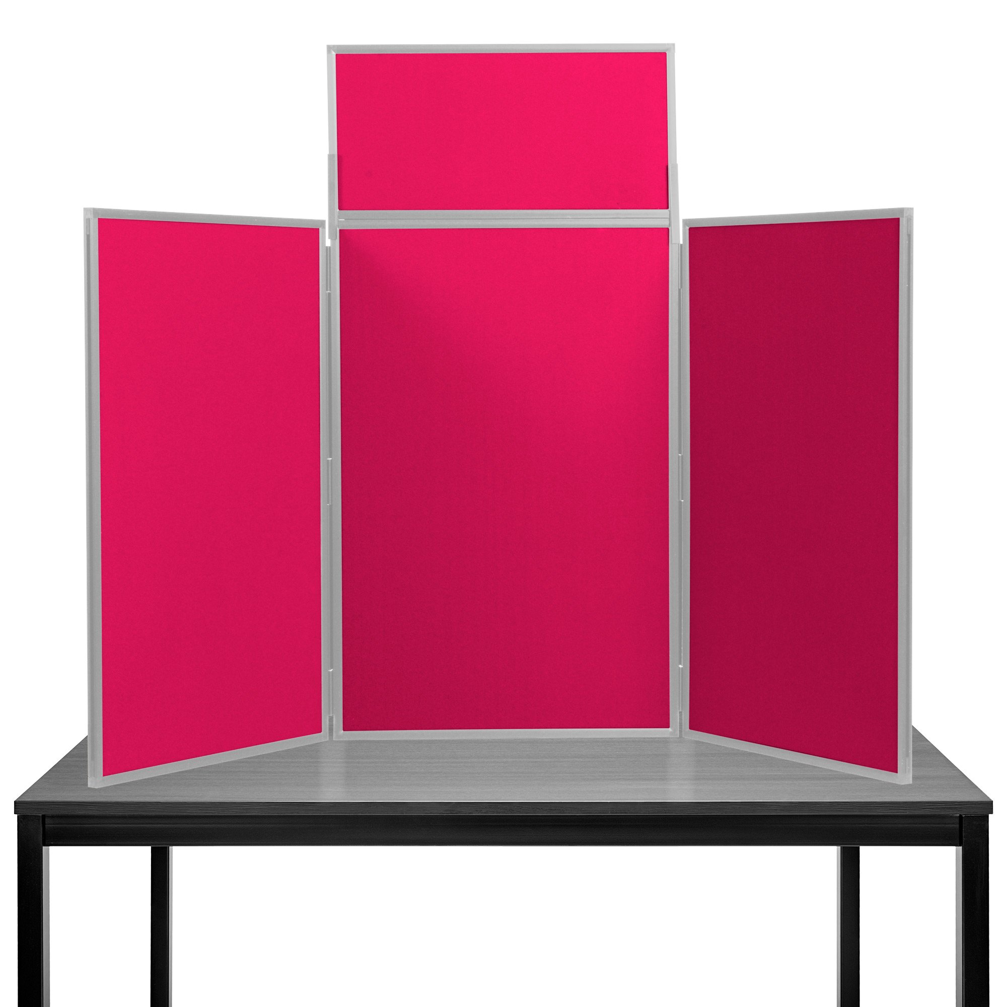 Panelwarehouse Maxi Desktop Folding Display Board Stand Wine with Grey Frame โ image 1