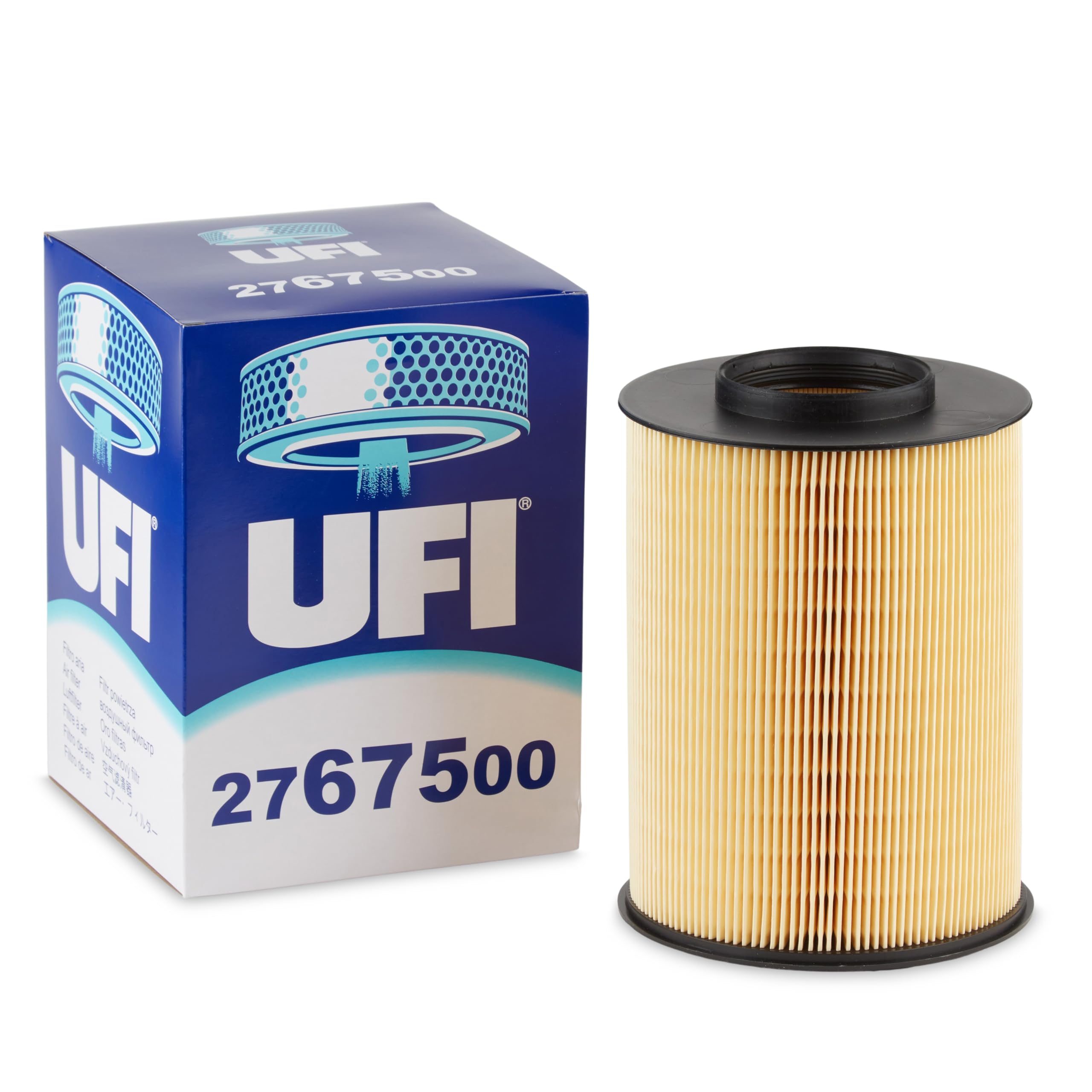UFI Filters, Filtro de Aire 27.675.00, Filtro de Aire de Recambio, Apto para Coches, Apto para Modelos Ford, Mazda y Volvo