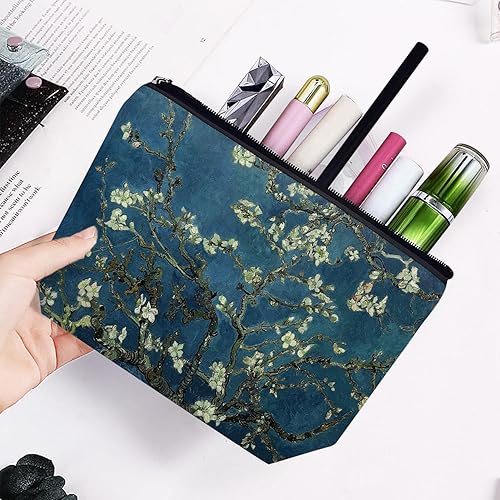Miniatura 5 de Bolsa de maquillaje para mujer, bolsa de maquillaje grande, bolsa de cosméticos de viaje, bolsa con cremallera, bolsas de aseo de 7 x 10 pulgadas,