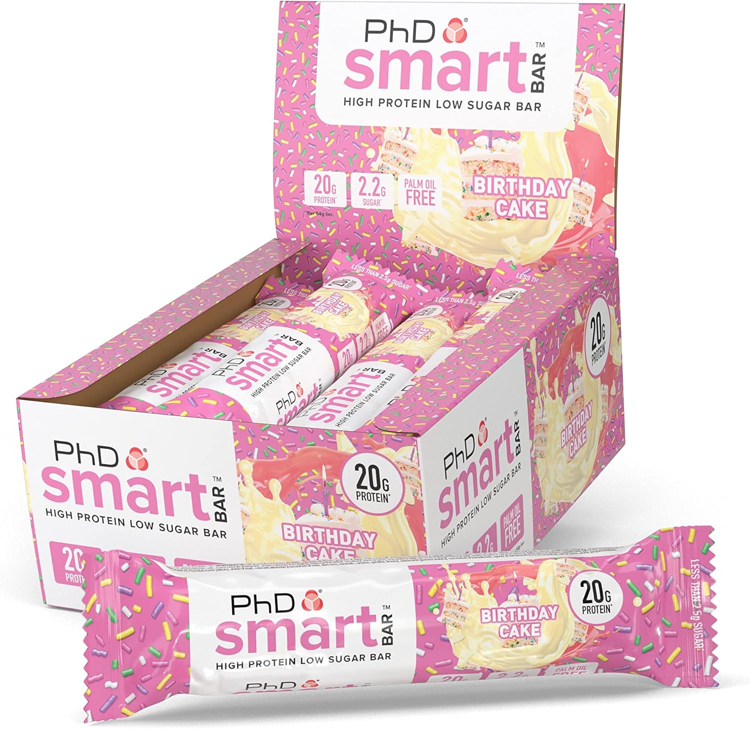 PhD Smart Hight Protein Bar Low Sugar, Nutritional Protein Bars/Protein