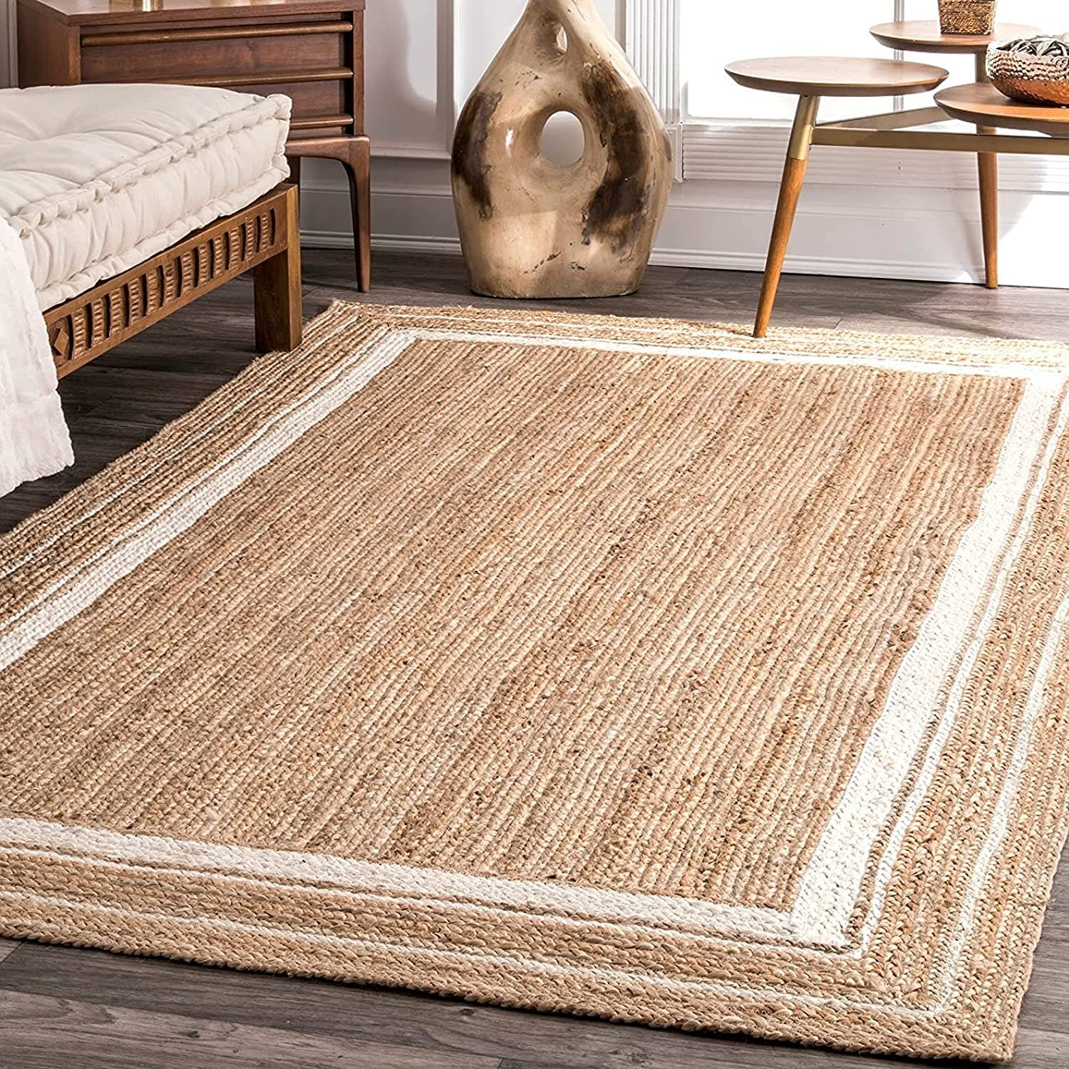 See full amazon price history chart for imsid Handwoven 5x8 feet Jute Square Rug, Natural Fibers, Braided Reversible Carpet for Stylish Bedroom Living Room Dining Room Kids Room (5x8 feet, White & Beige) imsid Handwoven 5x8 feet Jute Square Rug, Natural Fibers, Braided Reversible Carpet for Stylish Bedroom Living Room Dining Room Kids Room (5x8 feet, White & Beige) (B09Z76S578) Amazon Price History, Amazon Price Tracker