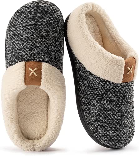 ULTRAIDEAS Women's Indoor Bedroom Slipper with Memory Foam, Gift for