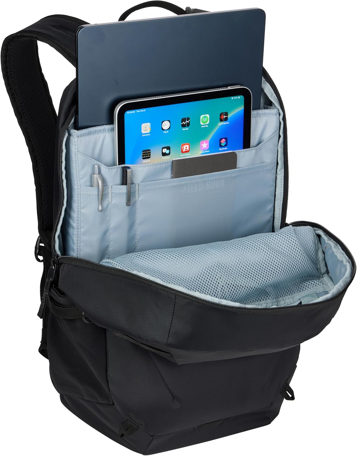 Thule EnRoute 21L Backpack, Fits 16" Laptop and Tablet, Internal mesh Zipper Pockets, Side Bottle Pocket, Quick Access Side Zipper
