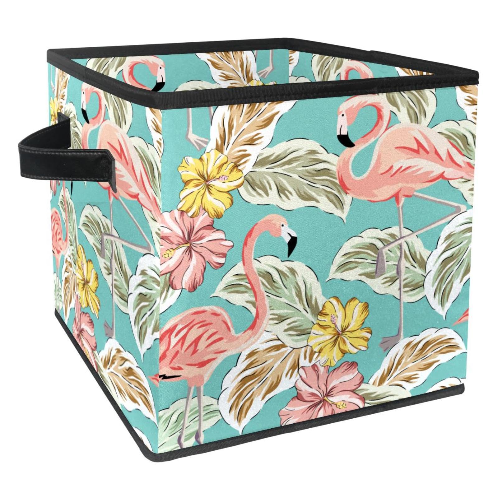 Boîte de rangement pliable pour jouets vêtements et livres avec poignées pratiques