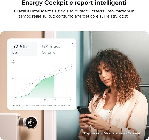 tado° termostato intelligente X, controllo del riscaldamento tramite app e smart speaker (Alexa, Siri, Google Assistant), installazione fai da te - 7