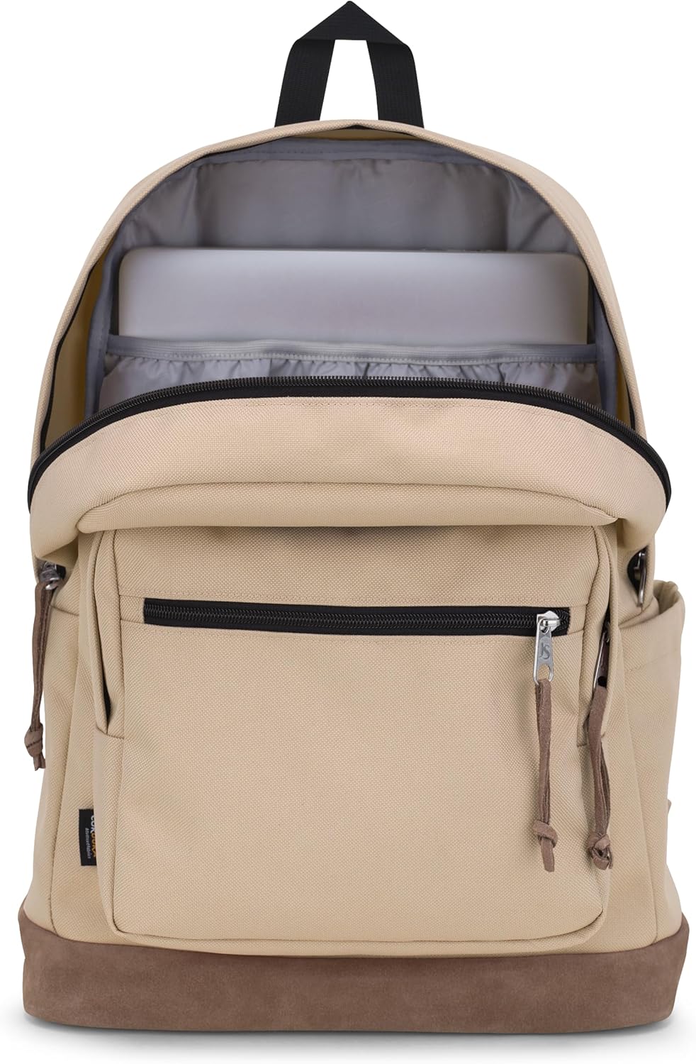 JanSport Right Pack Backpack - Durable Daypack with Padded 15" Laptop Sleeve, Spacious Main Compartment & Integrated Water Bottle Pocket - Travertine - Image 5