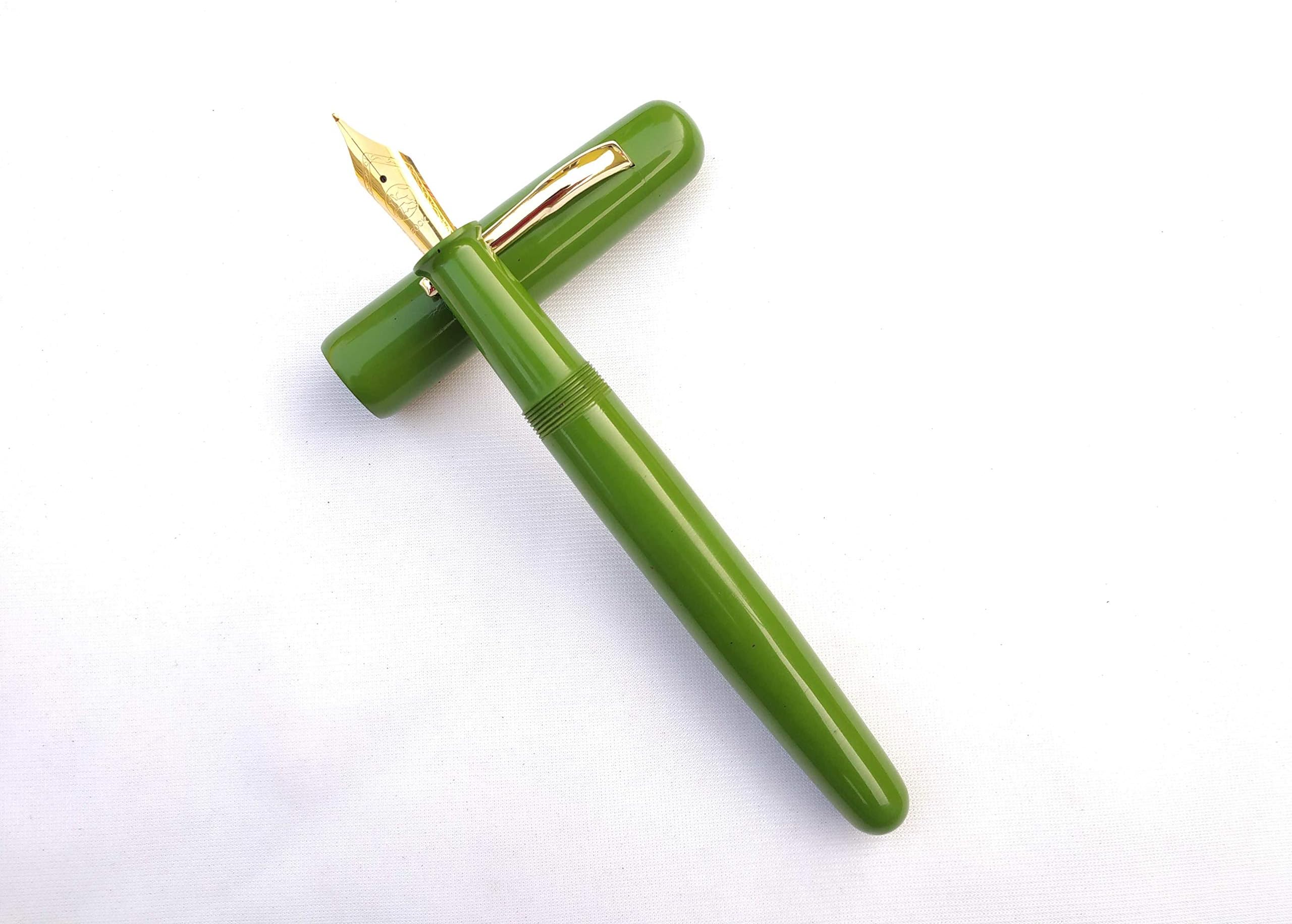 EBONITE FOUNTAIN PEN-RIPPLE MODEL3C-GERMAN BOCK/JOWO SCREW IN NIB&CONVERTER