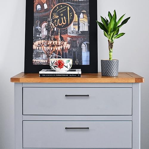 Miniatura 8 de Ravinte - Paquete de 30 tiradores de gabinete negro mate, 5 pulgadas (128mm) de centro de agujero, manijas delgadas de cocina, tiradores cuadrados