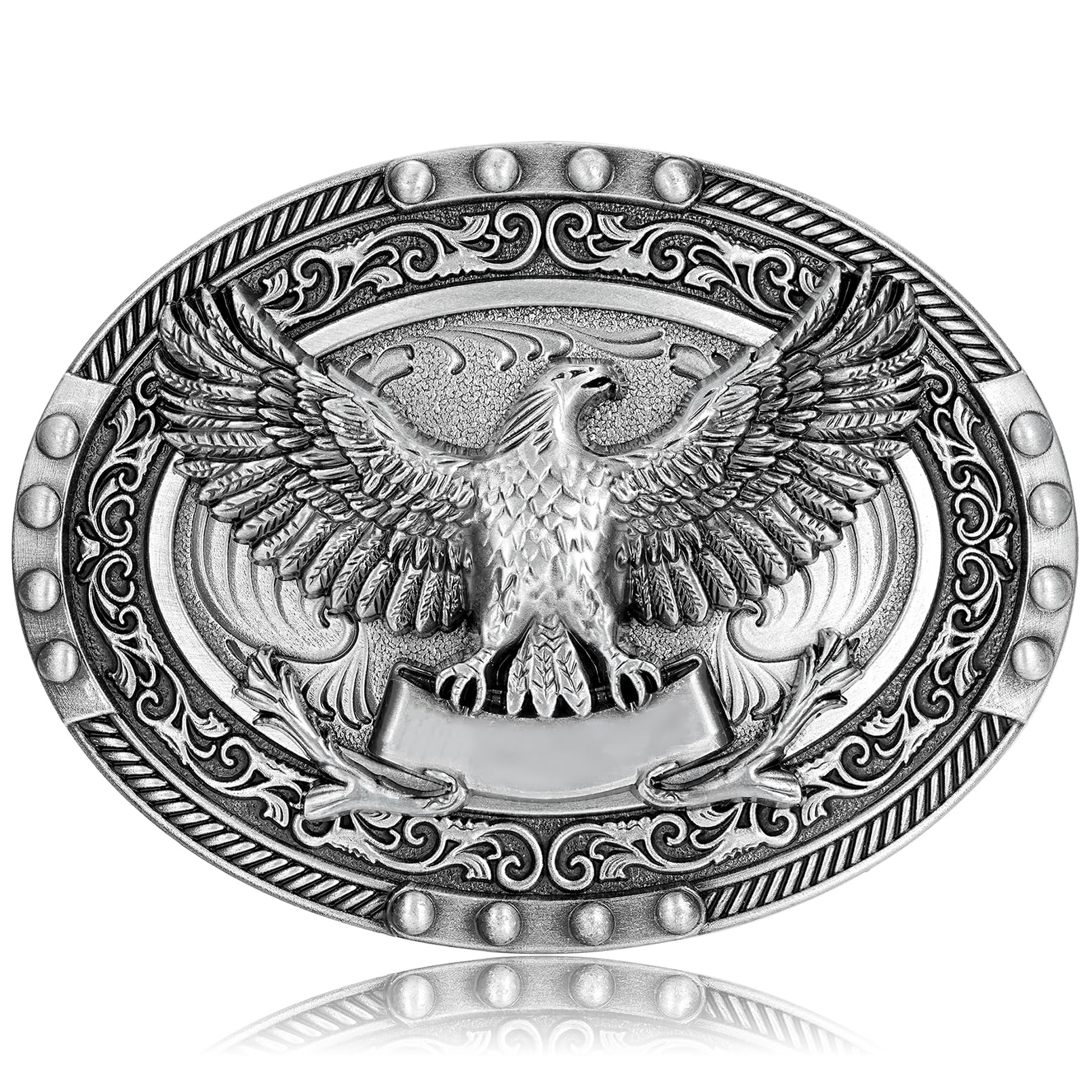 Eagle Belt Buckle for Men & Women- Cowboy Rodeo Make America Great Again Patriotic Western Belt Buckle
