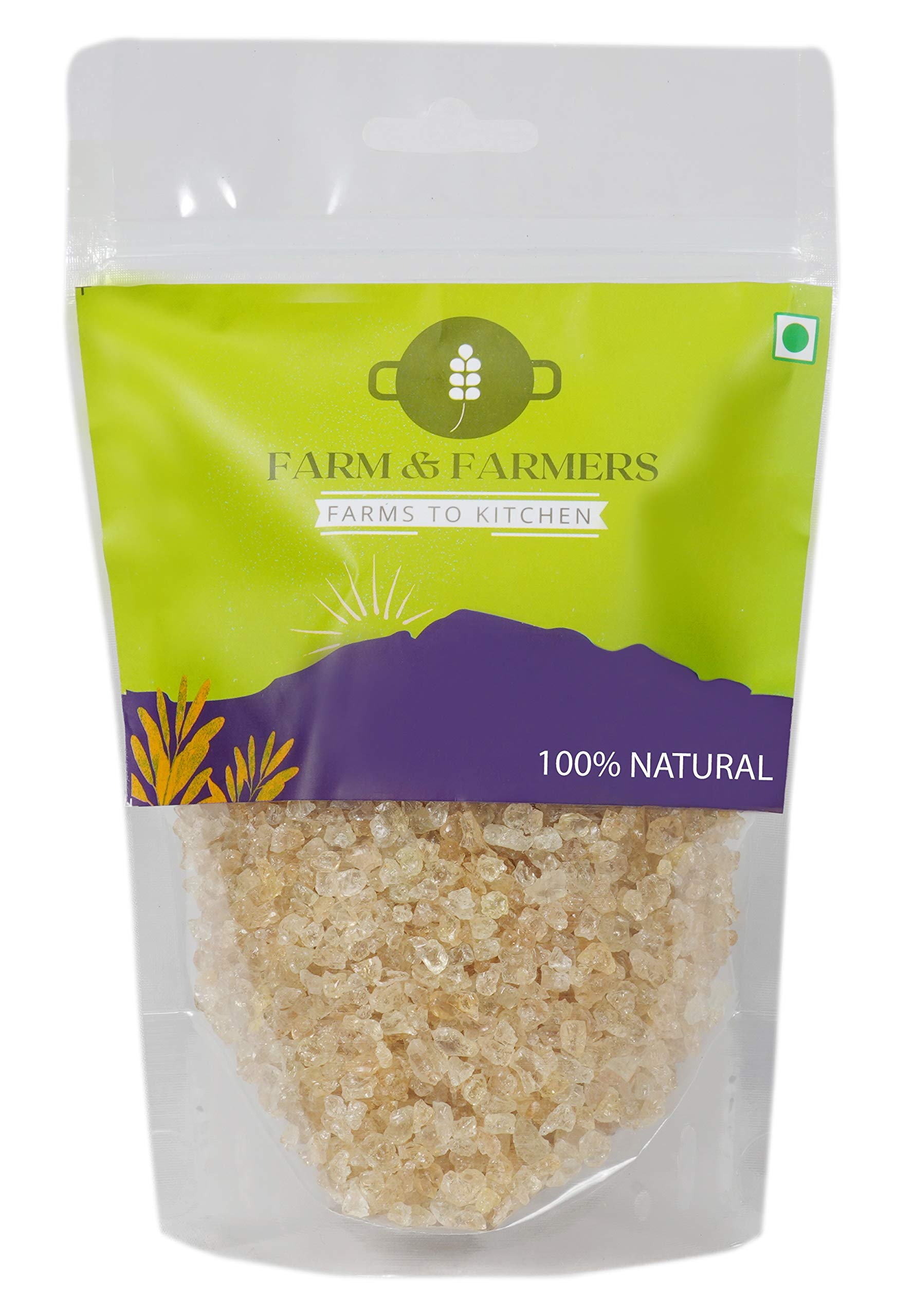 Farm & Farmers Gond Katira Tragacanth Gum 400g | Natural Body Coolant & Digestive Booster | Premium Quality Edible Gum for Summer Drinks, Desserts, Sharbat, Falooda, Smoothies & Ayurvedic Wellness