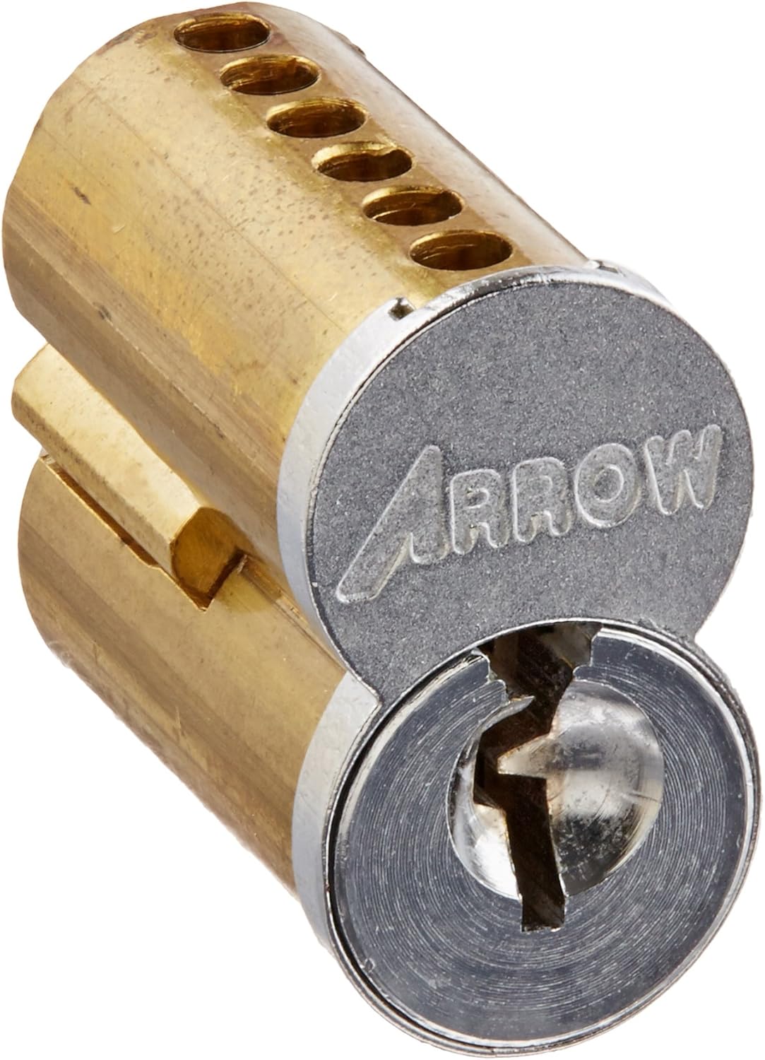 Arrow Lock 100CRP Satin Chrome Brass 6Pin Pointe Interchangeable