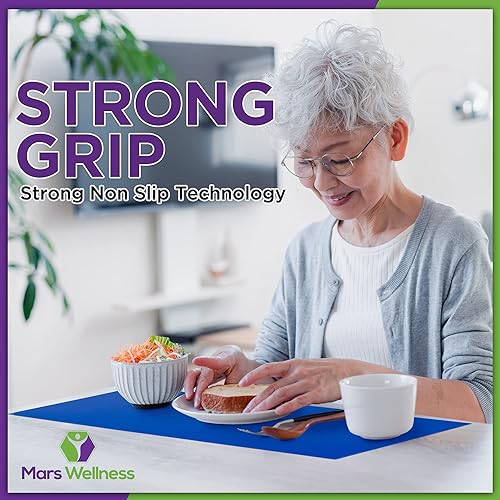 Miniatura 5 de Mars Wellness Rollo de material de agarre de silicona antideslizante, rollo grande antideslizante, 7.87 pulgadas x 3 pies, cortado a medida, ayudas