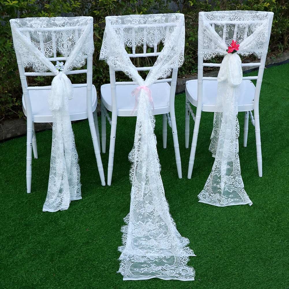Bеѕt Dеаl OurWarm 120in x 14in Vintage Wedding Lace Overlay Table Runner White Floral Lace Table Runners Chair Sash for Rustic Chic Boho Wedding Table Decor, Baby & Bridal Shower Party Decor