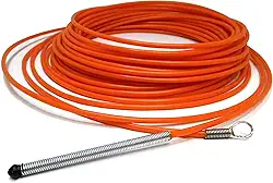 Puxa Fio Passa Fio Guia Sonda Profissional Alma De Aço Resistente Durável PF (Laranja, 30 Metros)