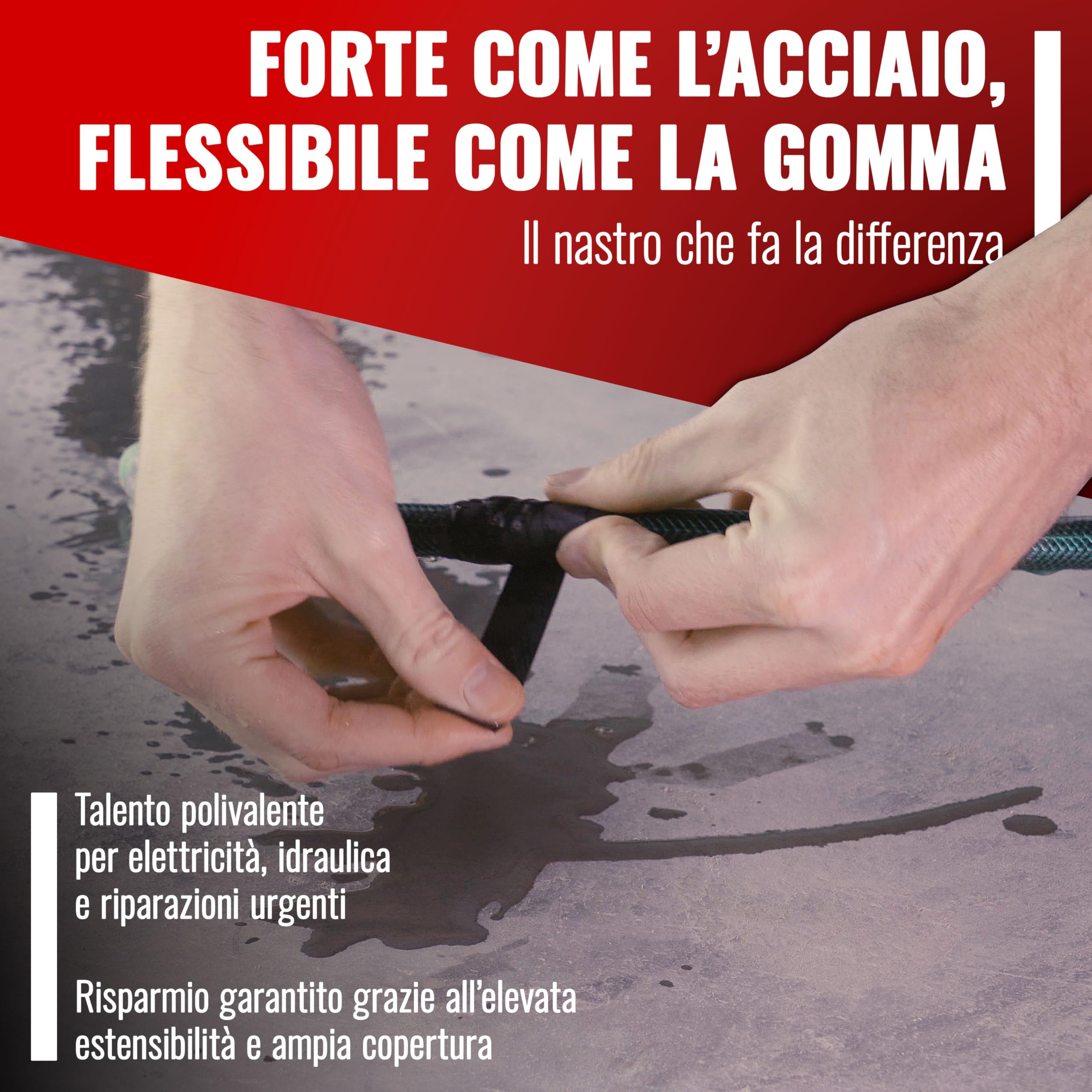 Nastro Isolante Autosigillante Poppstar - 5m X 19mm, Nero, Per Cavi E Riparazioni, Resistente All'Acqua - Foto 10