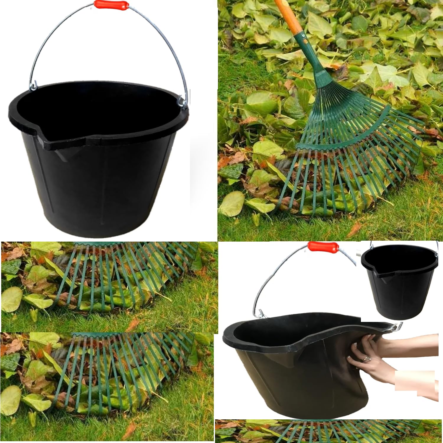 Unibos | 2 X 14 L Household Heavy Duty Rubber Bucket With Spout - View #8