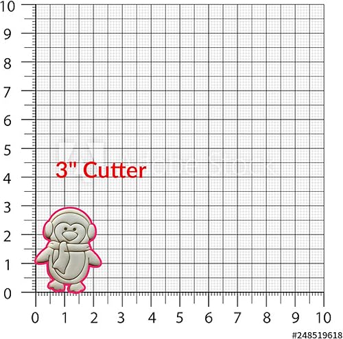 Miniatura 5 de Sweet Prints Inc Set of 2 Penguin with Earmuffs Cookie Cutter - Dishwasher Safe