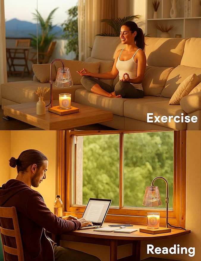 Lámpara Calentadora de Velas con Temporizador y Altura Ajustable miniatura 6