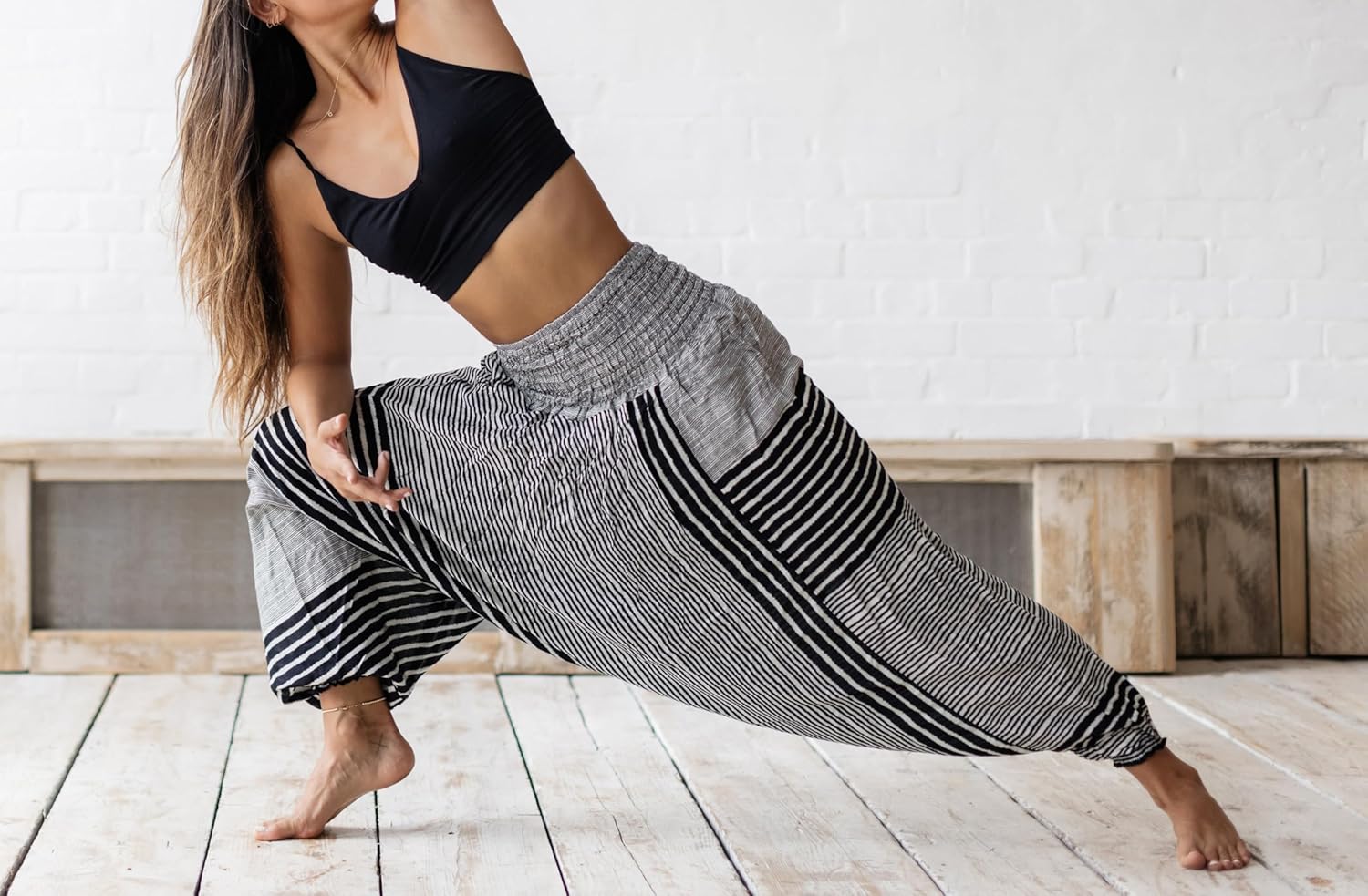 B BANGKOK PANTS Women's Harem Pants Jumpsuit Hippie Clothes - Image 3