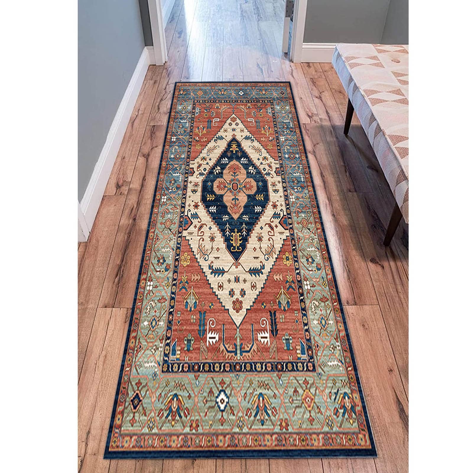 【Vintage rug】ランナー ラグ ｜234 × 75cm｜カーペット Vintage rug】ランナー ラグ ｜234 × 75cm｜カーペット