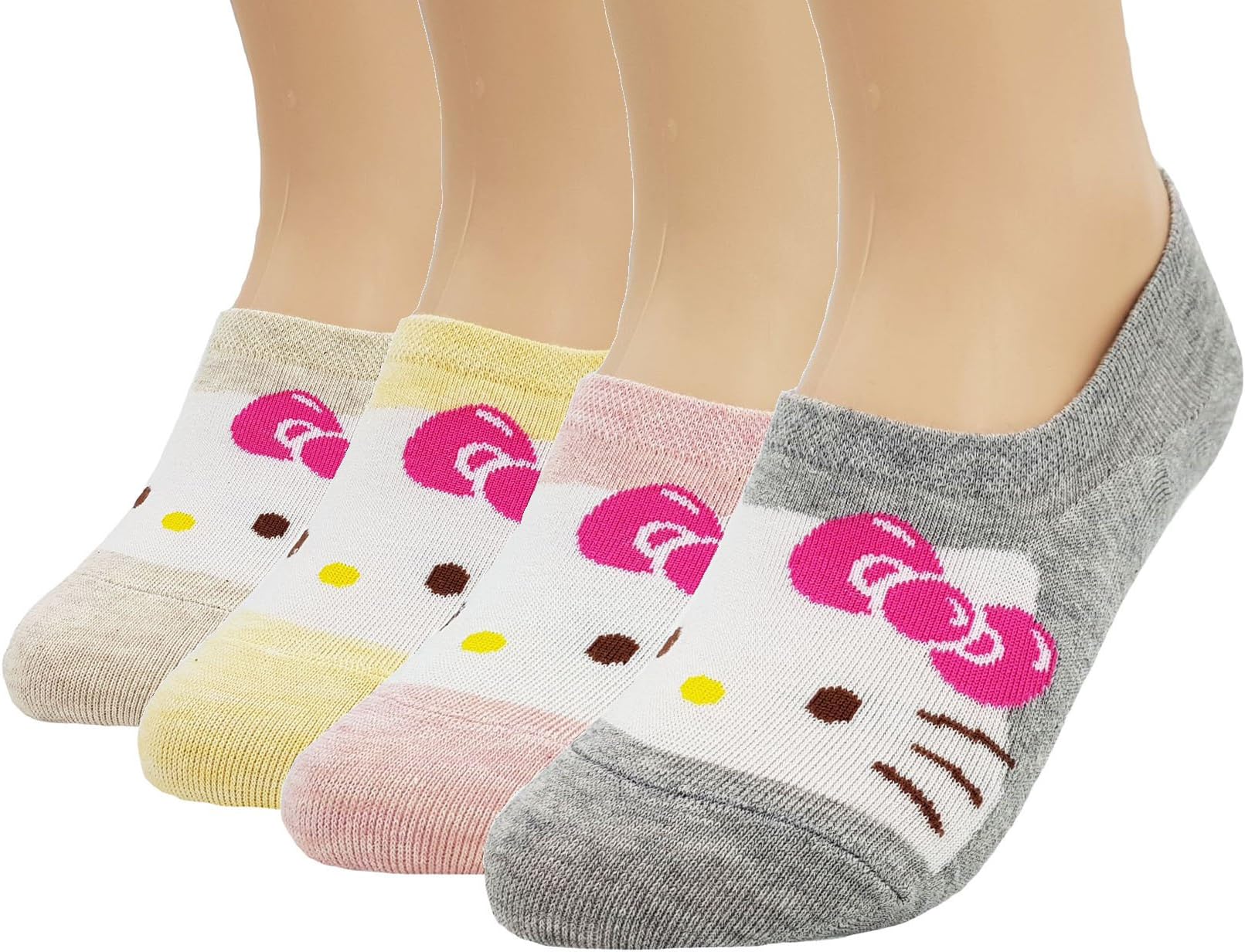 JJMaxWomen's Hello Kitty Cute Cotton Blend Ankle Socks Set…