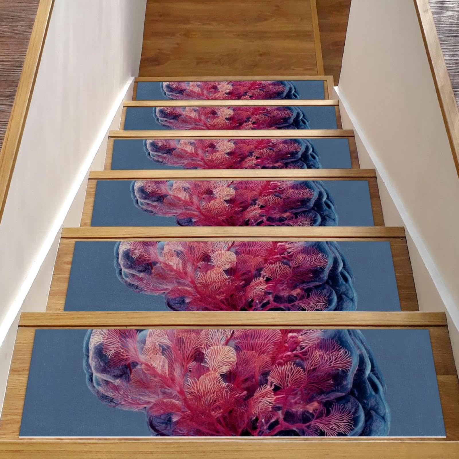 Tapis d'escalier antidérapants contre les chutes sur le bois