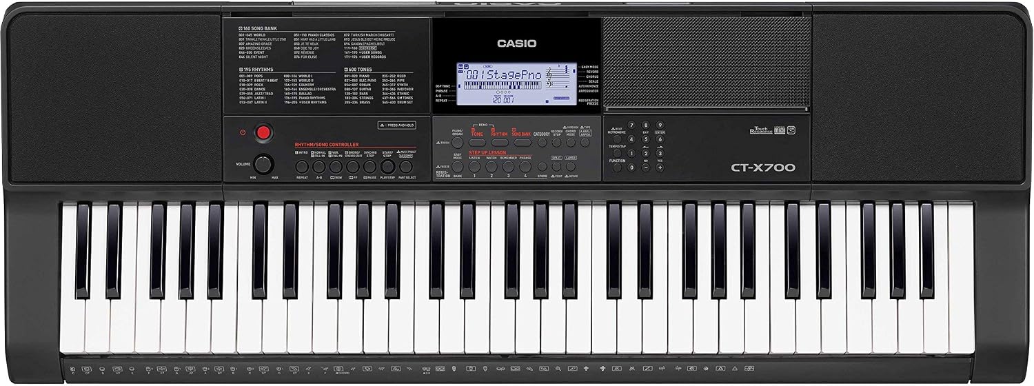 CT-X700 61-Key Digital Keyboard - Black