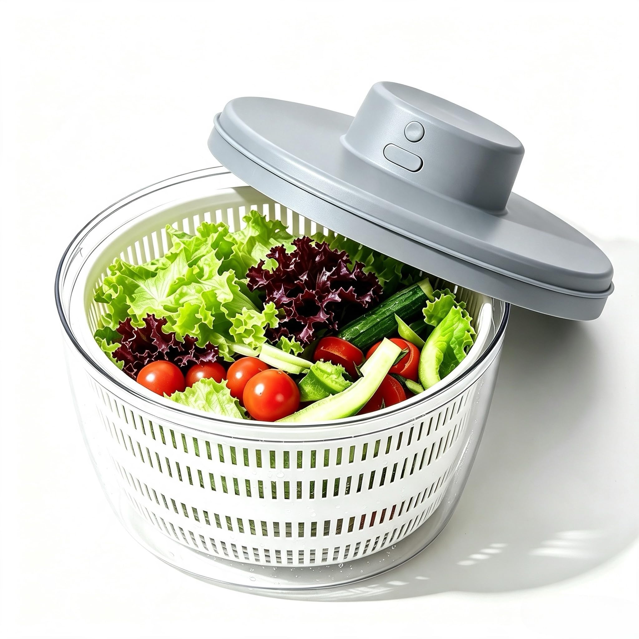 E-Greetshopping Electric Salad Spinner 4L