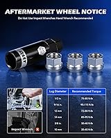 Vista 6 de Orion Motor Tech Tuercas de llanta de extremo abierto de 1/2"-20, tuercas hexagonales cromadas de 3/4" de 0.748 in compatibles con Dodge Dakota