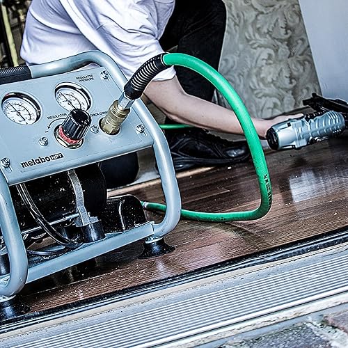 Miniatura 4 de Metabo HPT Compresor de aire silencioso, compresor de aire portátil sin aceite de 1 galón, funcionamiento ultrasilencioso a 59 dB, acoplador rápido