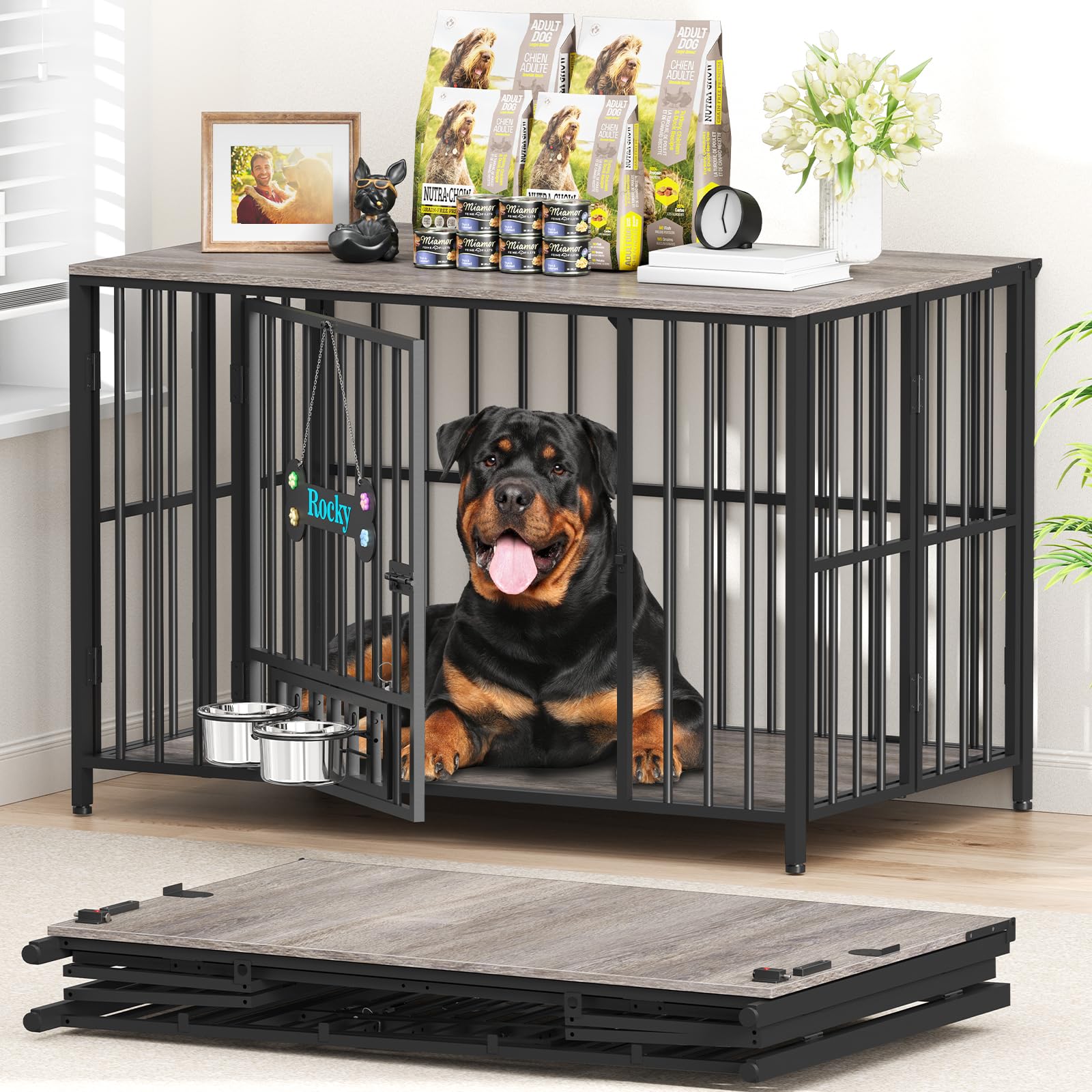 Easycom 43-Inch Dog Crate Furniture