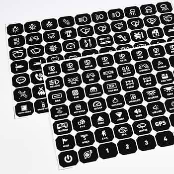 Amazon.com: MICTUNING 140PCS Switch Panel Stickers for P1s P1x P1B